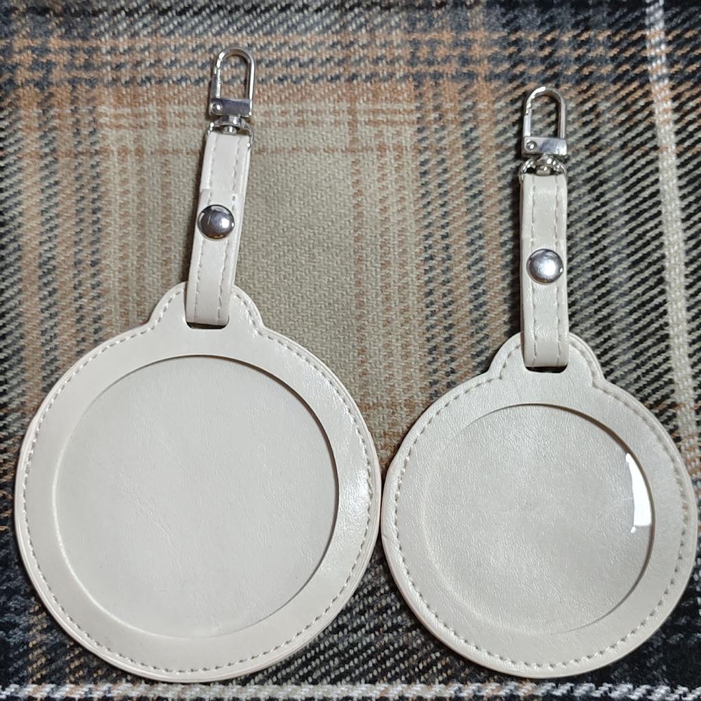 58/75mmRound Badge Holder For 58/75mm Pins Anime Button Protective Case DIY Itabag Keychain Pendant Display Bag