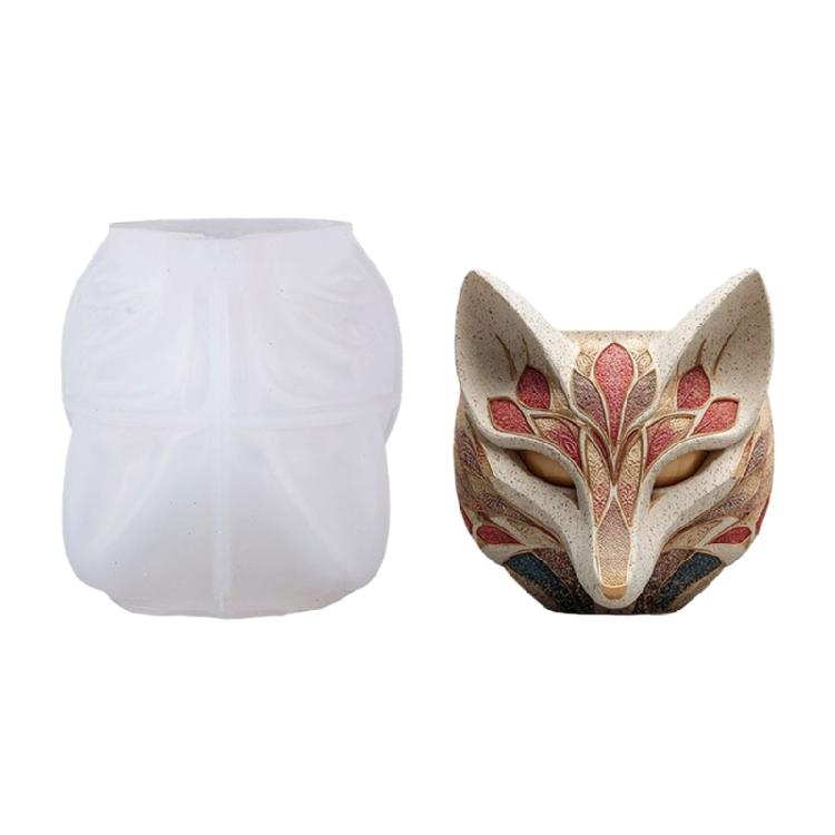 

Smooth Surfaces Foxes Silicone Mold For Detailed Resin Castings Cement Planters DIY Crafts Individualized Gift Making 1