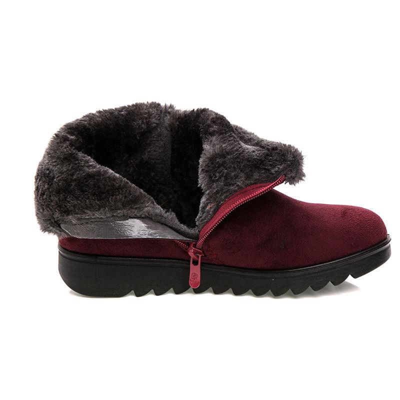 Old Beijing Cloth Shoes for Women Large Size Warm Cotton Boots Middle-aged and Elderly Snow Boots for Women Mother Shoes Cotton Shoes