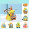 Durable And Cute Plush Backpack For Children With Waterproof Cartoon Excavator Theme