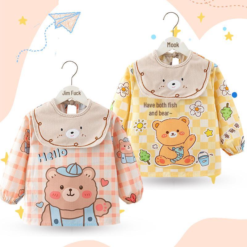 Unisex Baby Waterproof Long Sleeve Coveralls: Autumn/Winter Bib & Apron