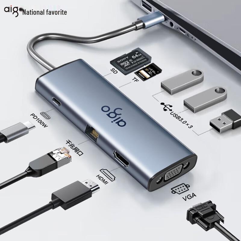 aigo Type-C 9-in-1 Multiport Docking Station