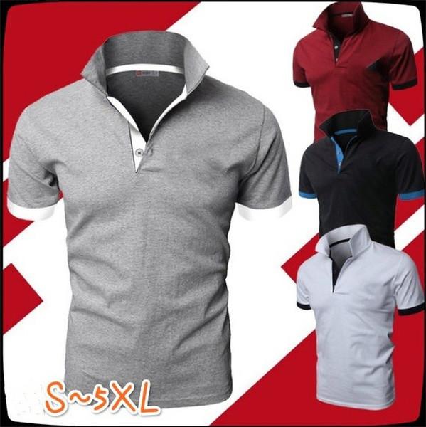 Męski T-shirt z Nadrukiem Personalizowany Slim Krótki Rękaw Koszulka Polo