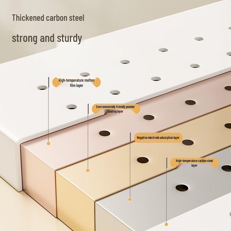 Nordic No-Drill Aluminum Kitchen Pegboard Countertop Organizer