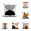 Home Decor Geometric Ball Stripe Art Print Cushion Cover Soft Polyester Pillowcase Bedroom Car  Funda De Almohada