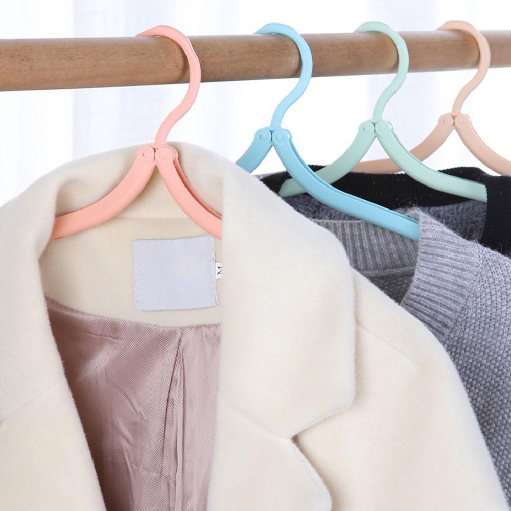 Folding Hangers Portable Outdoor Non-Slip Hanger Portable Travel Cloth Hanger Clothespin Towel Sock Storage Closet Organizer