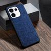 Case for Oppo Reno 16 Pro Reno16 F 16FS Global Phone Cover, Linen Textured Fabric-Like Faux Leather Back Cover Funda for OPPO Reno16 Pro Case