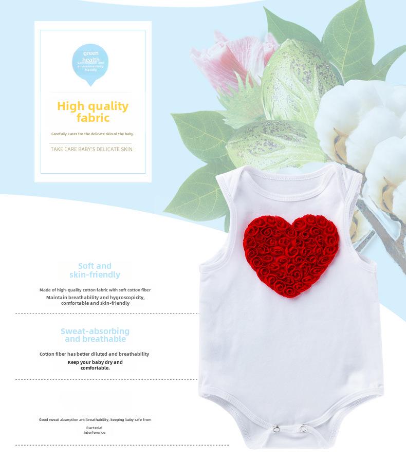 Set de salopete și pantaloni scurți Cartoon Love pentru fetițe