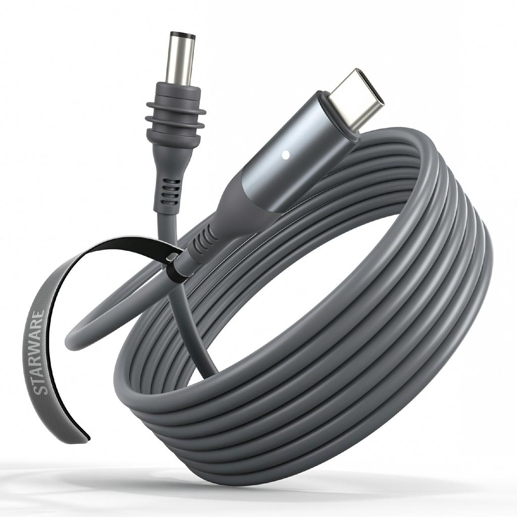 STARWARE 5m Cable for Starlink Mini , USB-C to DC Fast Charging Waterproof Cord