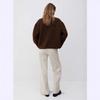 Women's Autumn Plush Teddy Fleece Jacket - European & American Style, Round Neck, Casual, Solid Color.