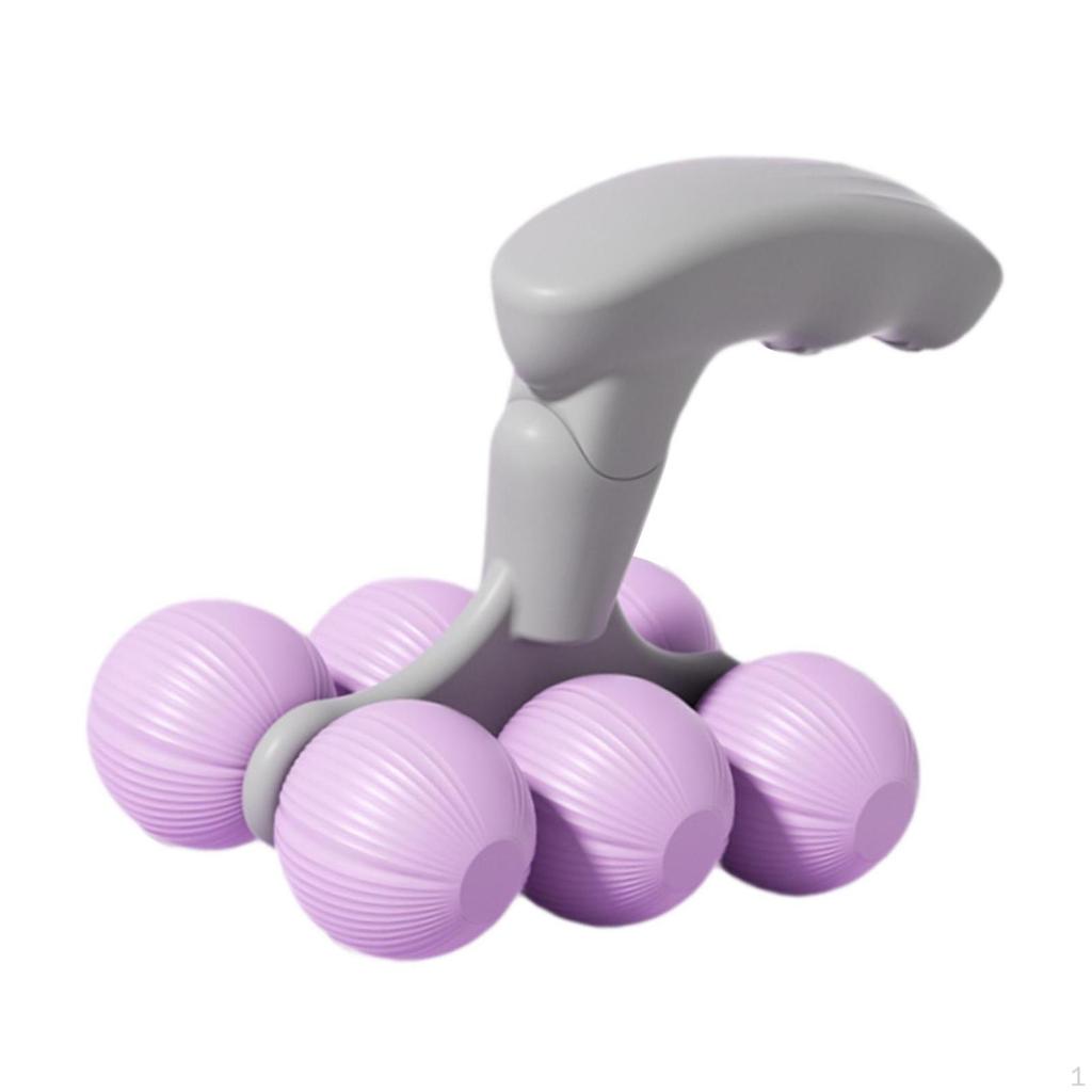 6 Wheel Massage Roller, Degree Compact Multifunctional Manual Tool, Body Roller for Waist,
