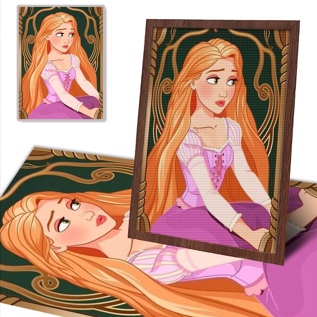 5D Diy Diamond Painting The Puzzled Princess Full Drill Rhinestones Mosaic Embroidery Handmade Products Home Decor Gift
