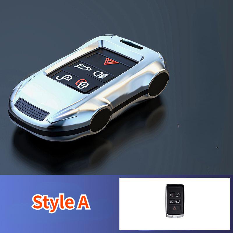 For Jaguar XF XE XJ F-PACE E-PACE E-TYPE D-TYPE F-TYPE X-TYPE ABS Silver Car Key Case Keyless Cover Key Shell Car Accessories