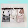 Elegant High-end Plaid And Polka Dot Handbag For Women Stylish Medium Shoulder Bag