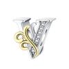 Copper Full Series Of A-Z Letters Pendant Charms For Originalbracelet Charm Necklace Diy Female Jewelry