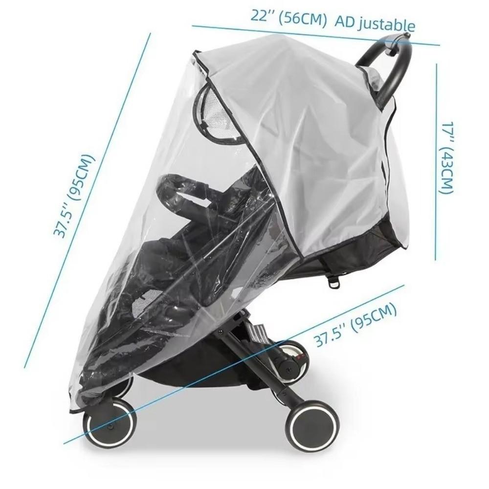 Breathable Baby Cart Raincoat 360 Degree Rainproof Cover Stroller Rain Cover  Stroller Accessories