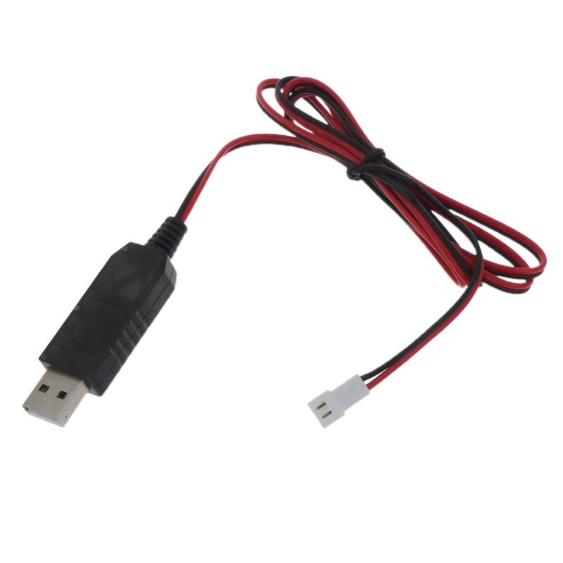 100cm Universelles USB 5V 2A auf 4.2V 1A 2-Pin XH 2.54mm Ladekabel für 3.7V Lithium-Akkupack Spielzeug und mehr