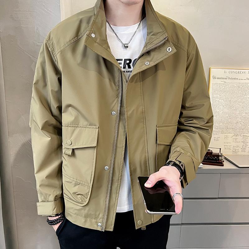 Men's New Coats, Men's Spring and Autumn Fashionable and Handsome Tops, Workwear, Spring Jackets, Clothes