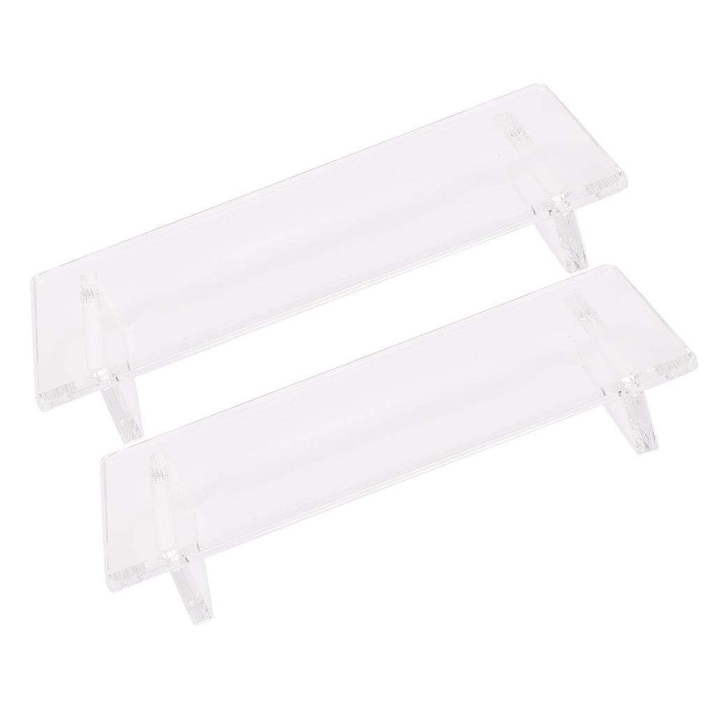 Bathroom Tray Water Proof Transparent Acrylic Soap Riser for Kitchen Plant Candle Decorations