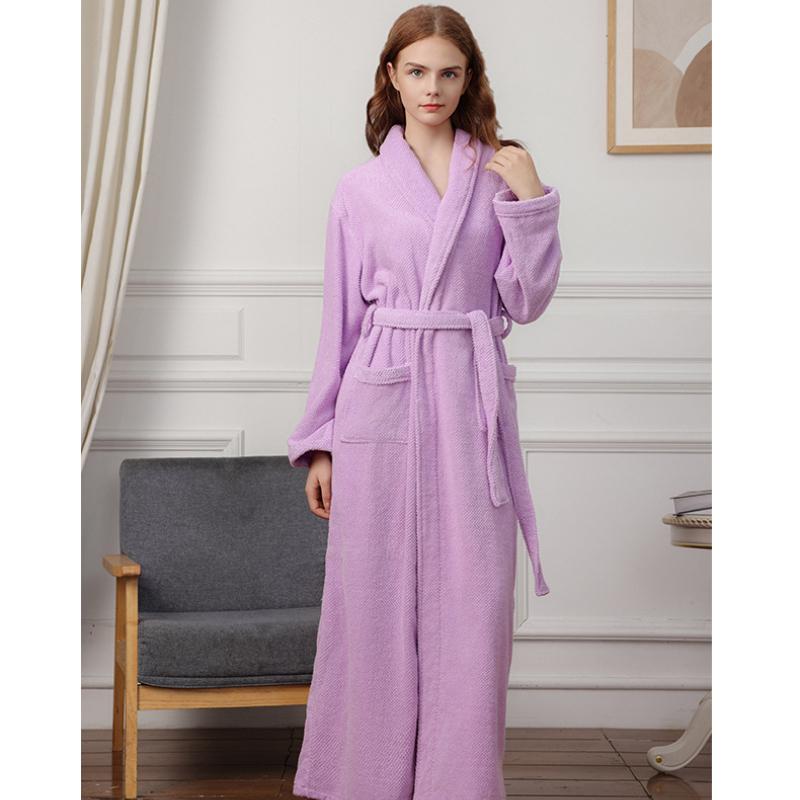 

Халат из очень длинного полотенца, мягкий халат, ночная рубашка для мужчин и женщин, пижама, мужской повседневный домашний халат M