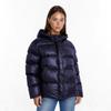Giacca trapuntata da donna con cappuccio in cotone Cappotto invernale Vestibilità ampia Streetwear Caldo Capospalla Stagione fredda