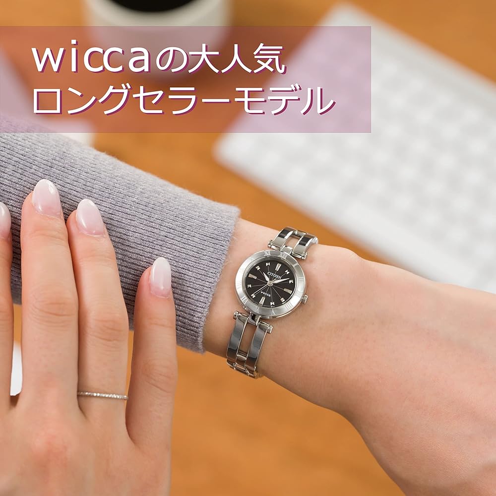 Citizen wicca Eco-Drive Half Bangle Watch Simple Adjust NA15-1571 Women's
