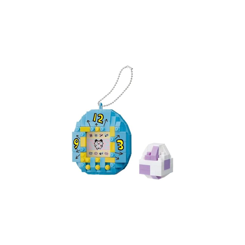 Kawada Nano Block Tamagotchi Blue Building Set 3x10.5x18 cm for Ages 12 and Up