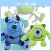 Uroczy breloczek pluszowy Mike Wazowski Sulley z filmu Potwory i Spółka, wykonany z miękkiego krótkiego pluszu