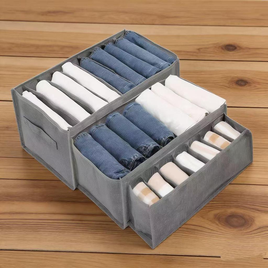 Silver Thread Sweater and Jeans Storage Organizer for Wardrobe Drawers