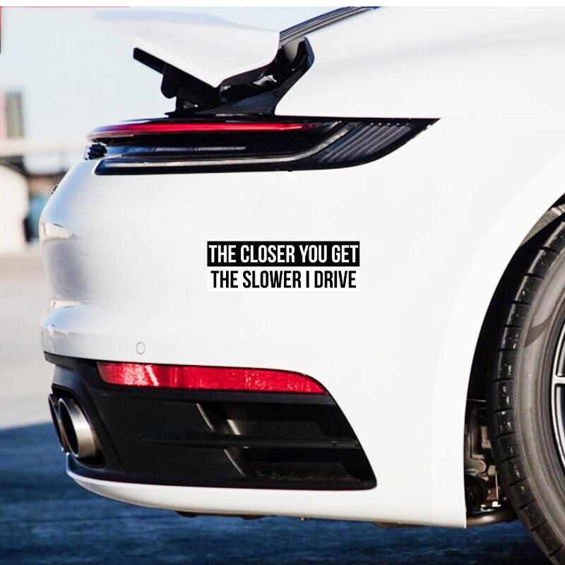Funny Vinyl Rear Bumper Sticker for Cars & Trucks