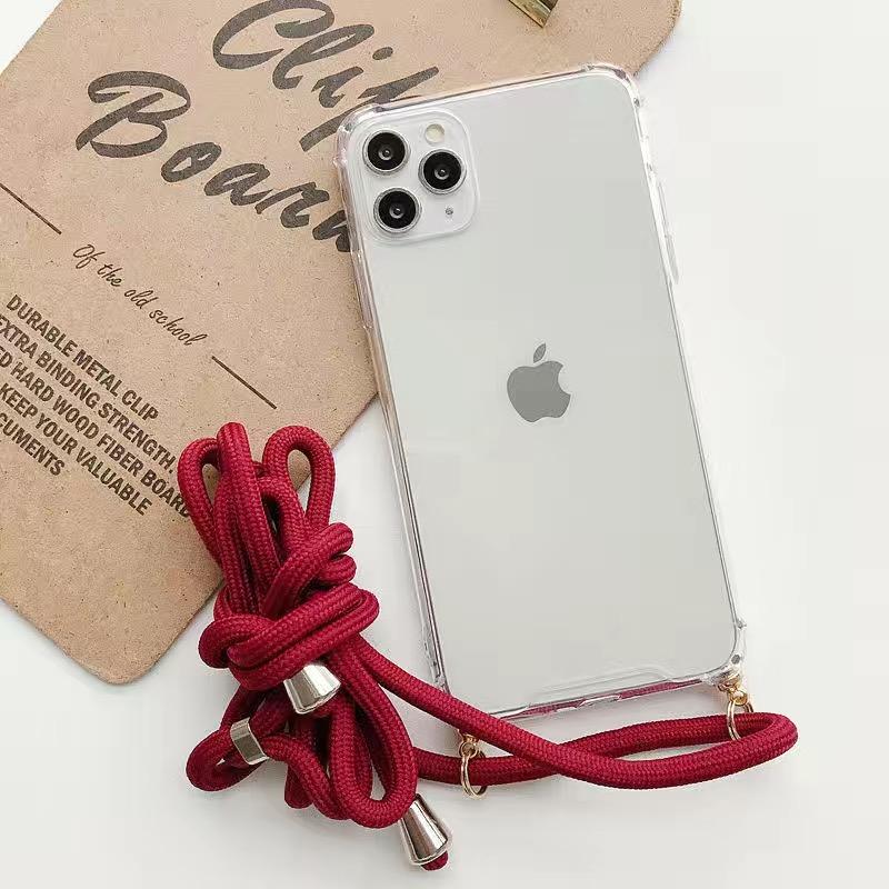 Necklace Crossbody Lanyard With Strap Case For Vivo V40 Pro V40 SE V40 Lite Shockproof Transparent Soft Cord Phone Cover Fundas