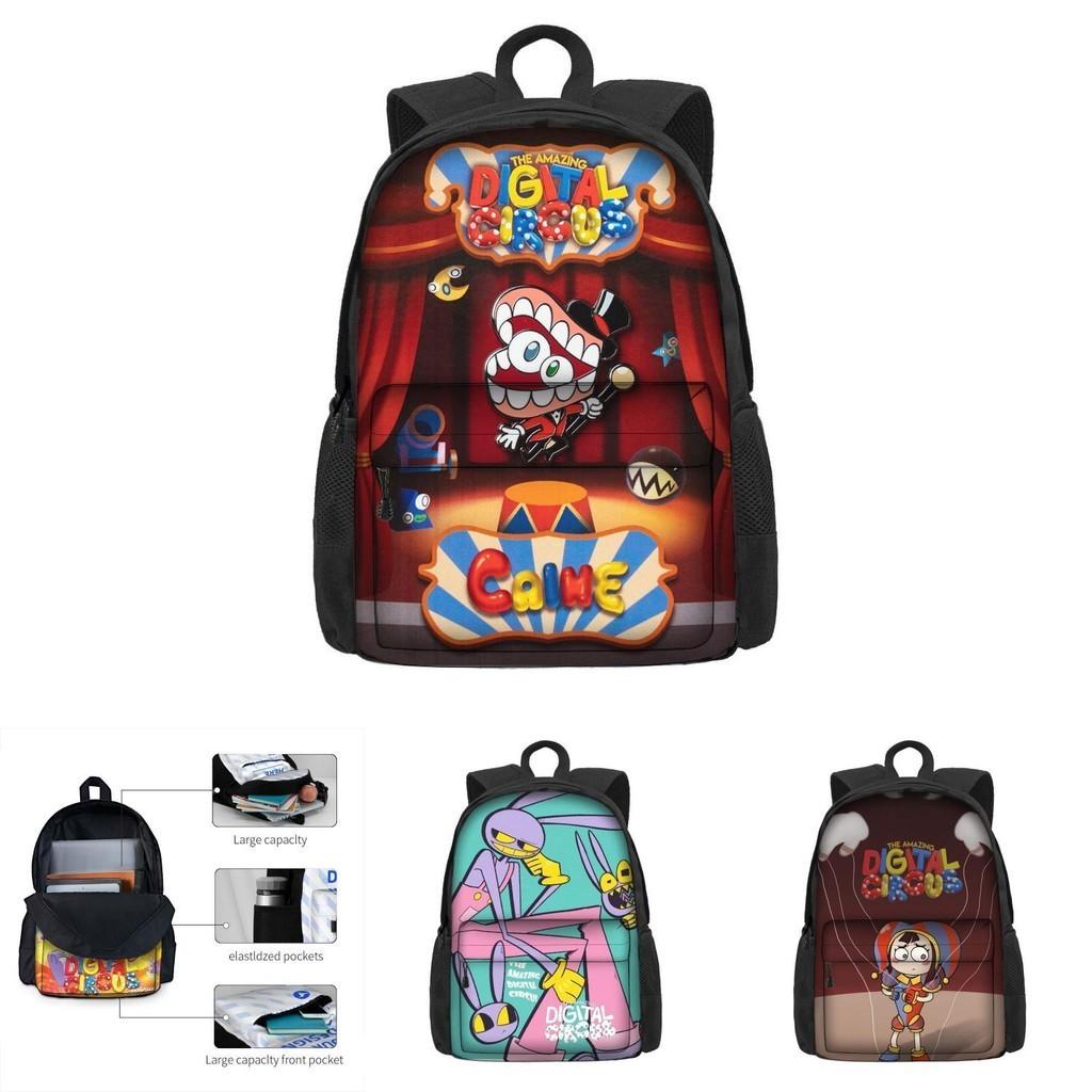 The Amazing Digital Circus School Bag For Boys And Girls Breathable And Durable 3rd-4th Grade Trendy And Cool Style Polyester Material