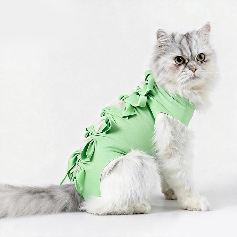 Traje Quirúrgico de Esterilización para Gatas, Traje de Destete, Ropa Anti-mordeduras para Gatos