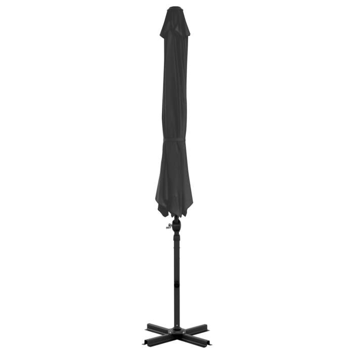 VidaXL Parasol de Jardin en Porte-à-faux et Poteau en Aluminium, Pare-soleil de Patio, Abri de Soleil, Parasol de Plage 44622