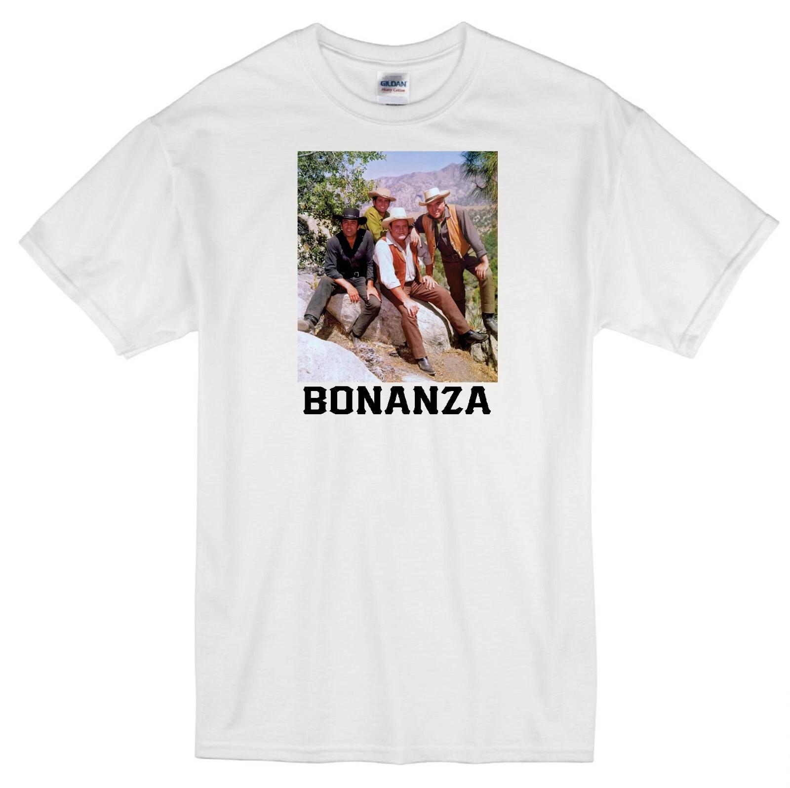 

BONANZA TV WESTERN CARTWRIGHTS HOSS LITTLE JOE BEN ADAM PONDEROSA WHITE T-shirt XL
