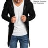 Zipper Hoodies Soft Long Sleeve Casual Men Hoodies Longline Cardigan for Outdoor