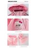 Girls' Fleece-Lined Windproof Jacket Set with Bag for Toddlers/Little Kids, Thick Autumn/Winter Coat with Cotton Lining