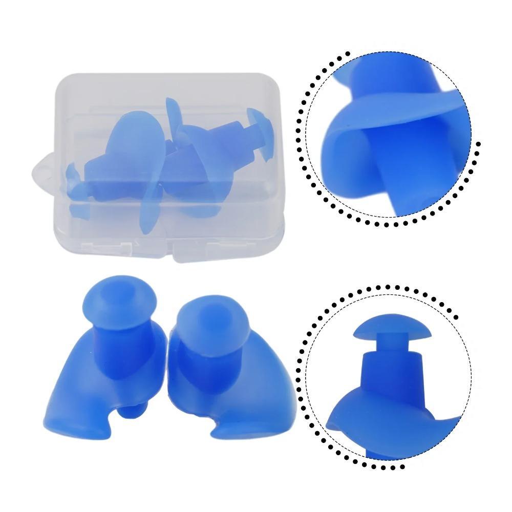 1Pair Professional Swimming Earplugs - Noise Reduction & Waterproof Soft Silicone for Adult/Child, 2025 New Reusable Pool Gear