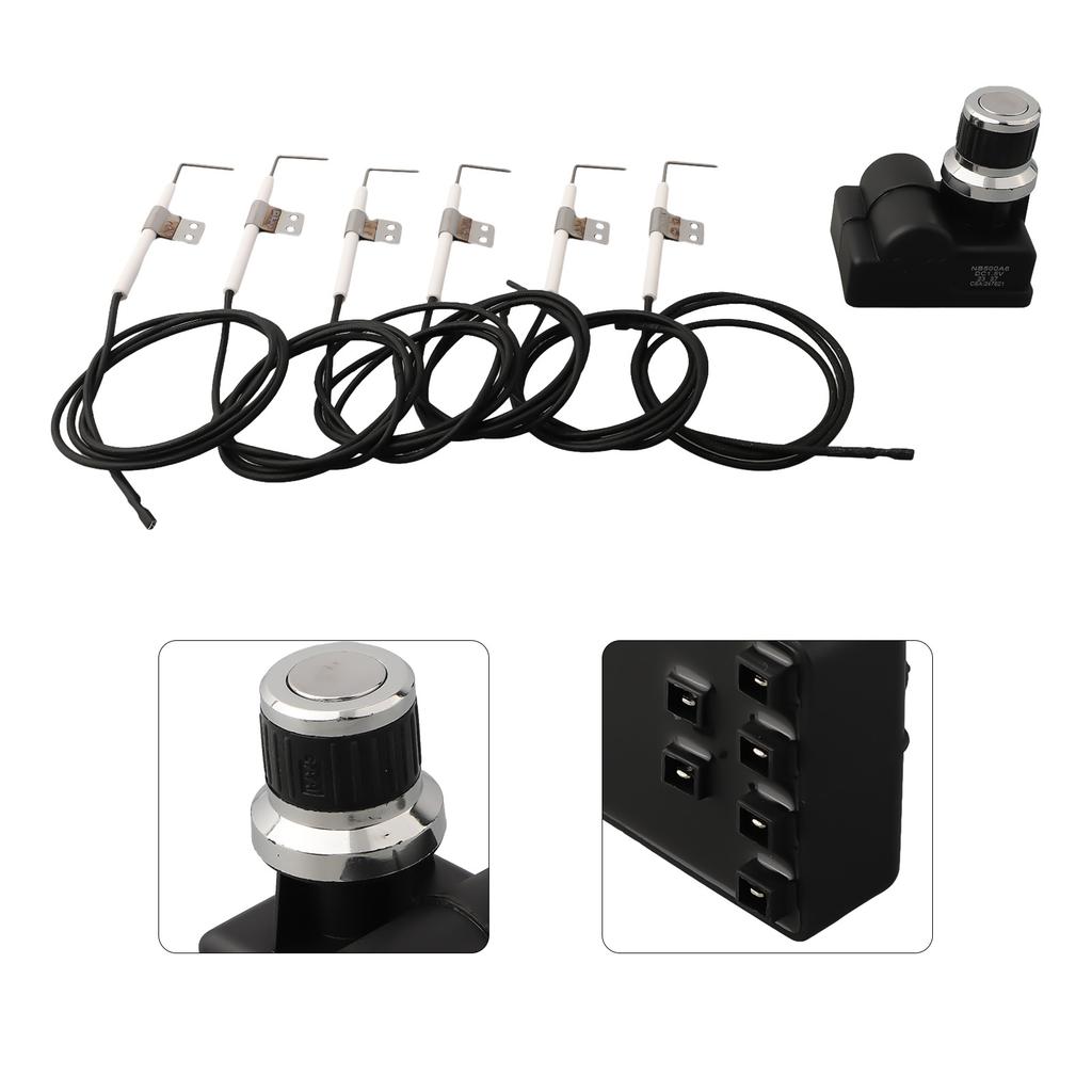6 Outlet Grill Ignitor Wire Electronic Ignitor 720-0888N 720-0888S Push Button Ignitor 720-0882A 720-0898 For Nexgrill Models