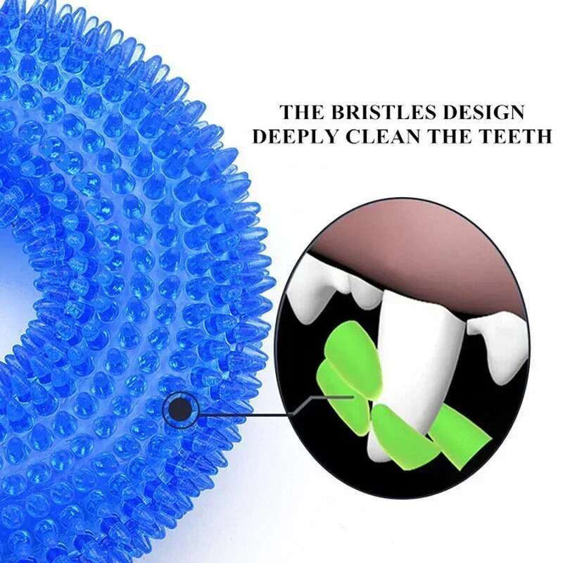 Odolná TPR žvýkací hračka pro psy - Interaktivní ostnatý design podporuje dentální zdraví a odolnost proti kousání