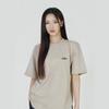Lebenia Salmon Logo T-Shirt Oatmeal