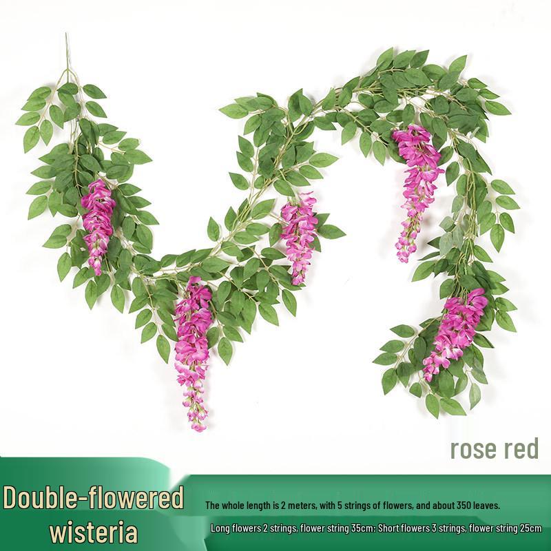 Artificial Rose Vine Hanging Basket and Arch Decoration