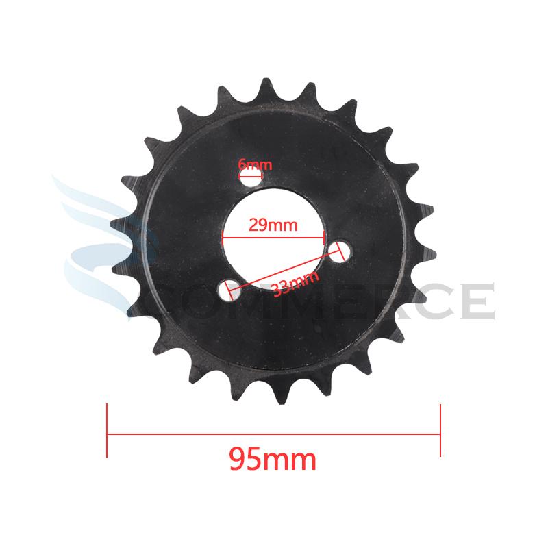 Motorcycle 410 Chain Plate 18T 22T Sprocket 18/22 Tooth Transmission Gear Fit For Electric Scooter Bicycle Bike Accessories