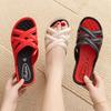 The New Fashionable Women's Slippers Are Versatile Wear Thick-soled Slope-heeled Height-increasing Anti-slip and Wear-resistant Flip-flops