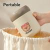 Thickened Plastic Fruit Salad Cup For Kids Students Breakfast Cup With Spoon Portable Sealed Yogurt Oat Container Microwave Safe