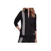 Adidas Originals Sweat Striped Design Versatile Sports Soft Comfortable Stand Collar Jacket Women Jacket Black FU1752
