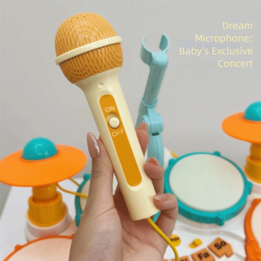 Instrumentos Musicais para Bebês Sem BPA Brinquedos de Bateria de Aprendizagem Montessori Kit de Bateria para Crianças Brinquedos para Bebês