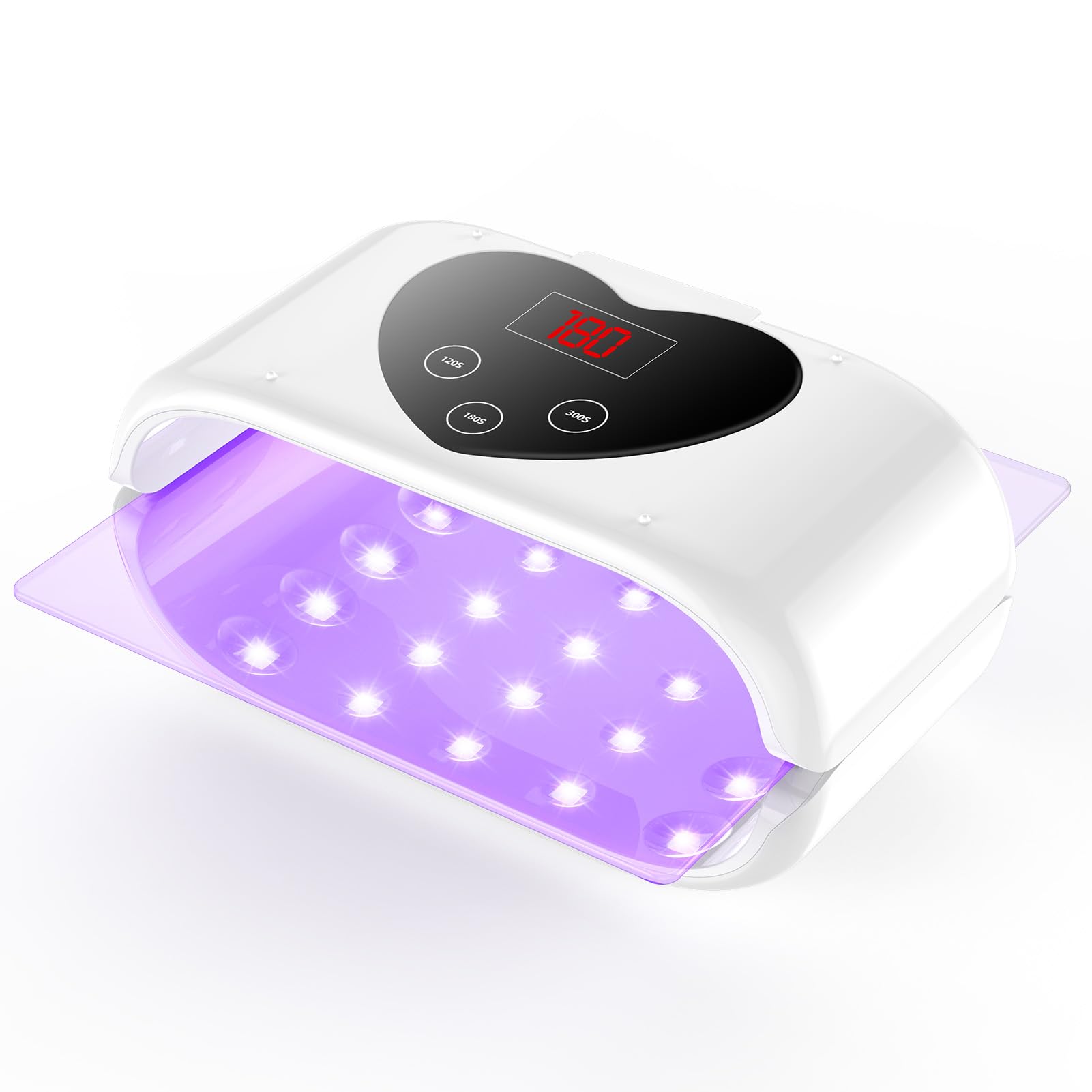 

Winartton UV Light for UV Resin Large UV Resin Light with LED Display 5 for Resin Mold Jewelry and DIY Crafts Resin, Double-Sided Lamp, (Long-Time белый