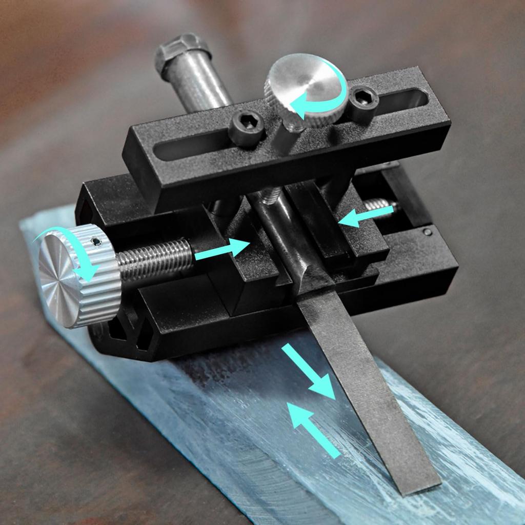 Fixed Angle Sharpening Jig Honing Guide For Chisels And Planes Woodworking Tool Red Black Alloy Hand Clamp Accessories