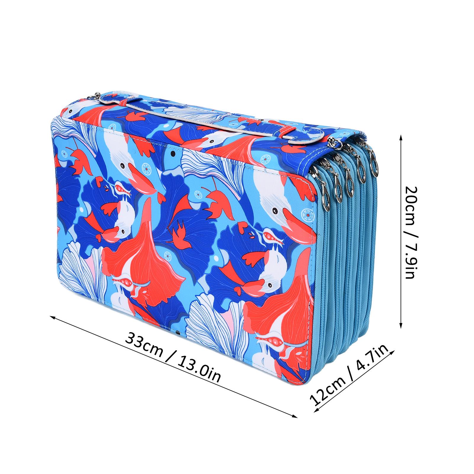Pencil Case Large Capacity 100 Slots Exquisite Craftsmanship Wr Resistant Lightweight Portable Pencil Case